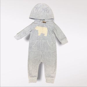 GEORGE | 3/$15 Baby Boy Polarbear Sleeper With Hood